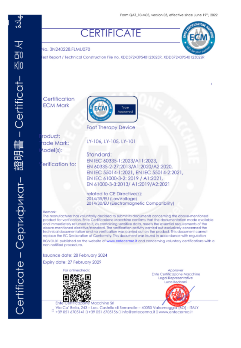 Pulse Pro Plus certificate