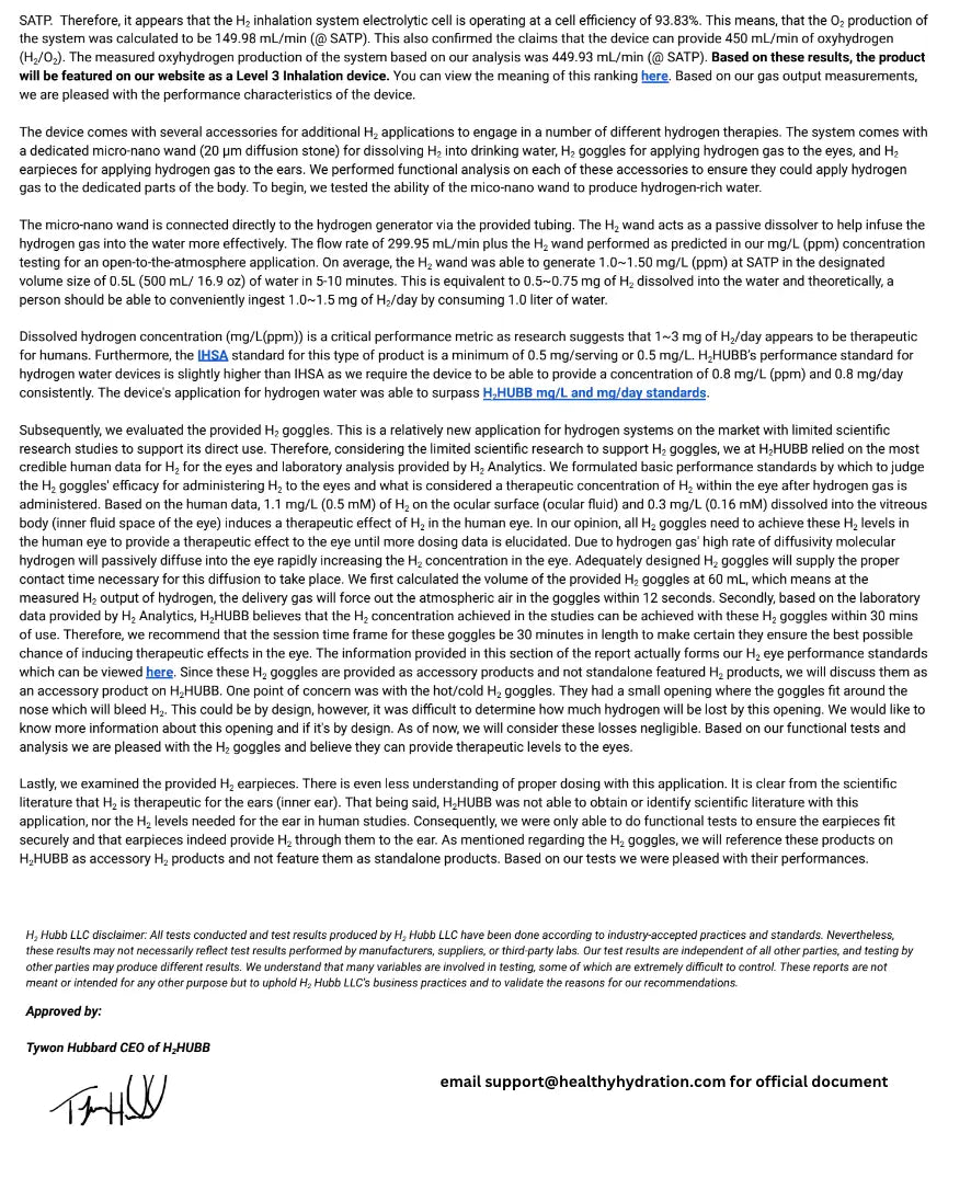 Hydrogen Inhalation 4 in 1 Device - Healthy Hydration